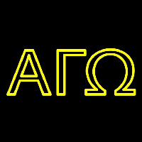 Alpha Gamma Omega Neonskylt