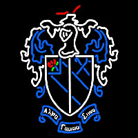 Alpha Gamma Sigma Chapters Logo Neonskylt