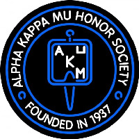 Alpha Kappa Mu Logo Neonskylt