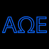 Alpha Omega Epsilon Neonskylt