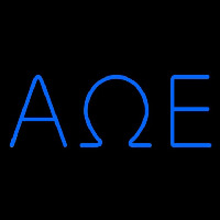 Alpha Omega Epsilon Neonskylt