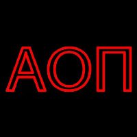 Alpha Omicron Pi Neonskylt