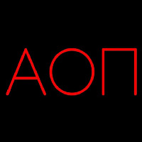 Alpha Omicron Pi Neonskylt