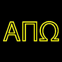 Alpha Pi Omega Neonskylt