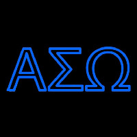 Alpha Sigma Omega Latina Greek Neonskylt