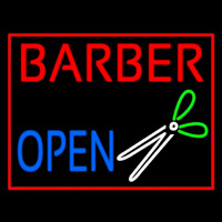 Barber Open Neonskylt