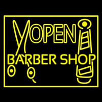 Barber Shop Open Neonskylt