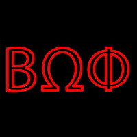 Beta Omega Phi Neonskylt