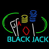 Black Jack Neonskylt