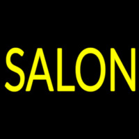 Block Yellow Salon Neonskylt