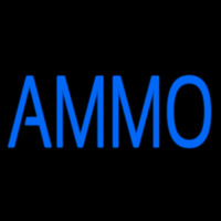 Blue Ammo Neonskylt