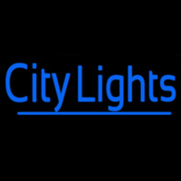 Blue City Lights Neonskylt