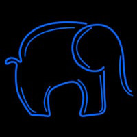 Blue Elephant Neonskylt