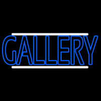 Blue Gallery With White Line Neonskylt