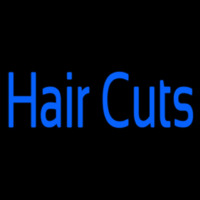 Blue Hair Cuts Neonskylt