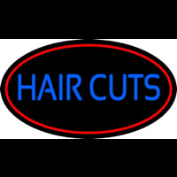 Blue Hair Cuts Neonskylt