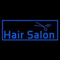 Blue Hair Salon Logo Neonskylt