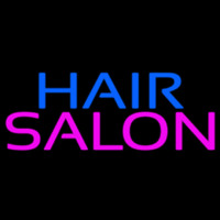 Blue Hair Salon Pink Neonskylt