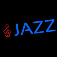 Blue Jazz With Note Neonskylt