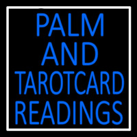 Blue Palm And Tarot Card Readings Neonskylt