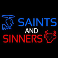 Blue Saints And Red Sinners Neonskylt