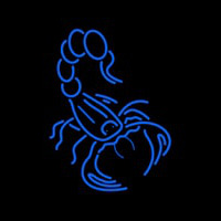 Blue Scorpion Logo Neonskylt