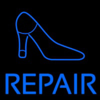 Blue Shoe Repair With Sandal Neonskylt