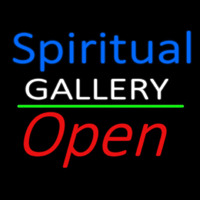 Blue Spritual White Gallery With Open 2 Neonskylt