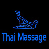 Blue Thai Massage Logo Neonskylt