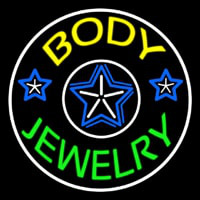 Body Jewelry Round Neonskylt