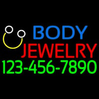 Body Jewelry With Phone Number Neonskylt