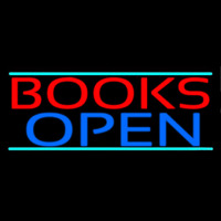 Books Open Neonskylt