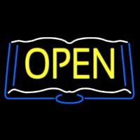 Books Open Neonskylt