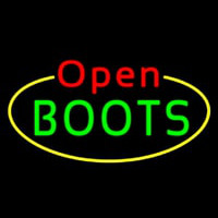 Boots Open With Border Neonskylt