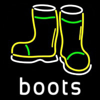 Boots With Logo Neonskylt