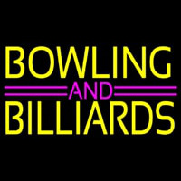 Bowling And Billiards 1 Neonskylt