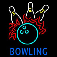 Bowling Fire Neonskylt