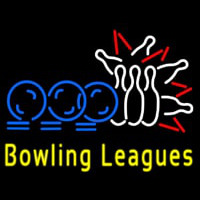 Bowling Leagues Neonskylt