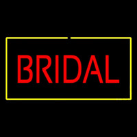 Bridal Rectangle Yellow Neonskylt