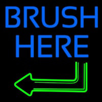 Brush Here Neonskylt