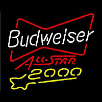 Budweiser All Star 2000 Beer Sign Neonskylt