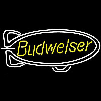 Budweiser Blimp Beer Sign Neonskylt