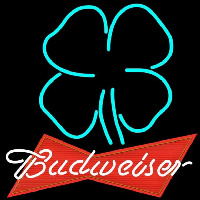 Budweiser Clover Beer Sign Neonskylt