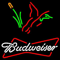 Budweiser Collectible Duck Hunting Beer Sign Neonskylt