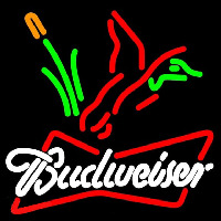 Budweiser Collectible Duck Hunting Beer Sign Neonskylt