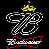 Budweiser Crown Beer Sign Neonskylt