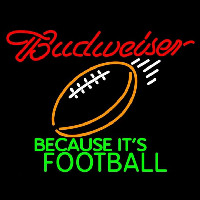 Budweiser Football Beer Sign Neonskylt