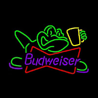 Budweiser Frog Neonskylt