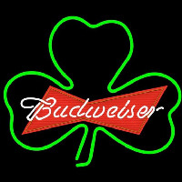 Budweiser Green Clover Beer Sign Neonskylt