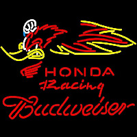 Budweiser Honda Racing Woody Woodpecker Crf 250450 Beer Sign Neonskylt